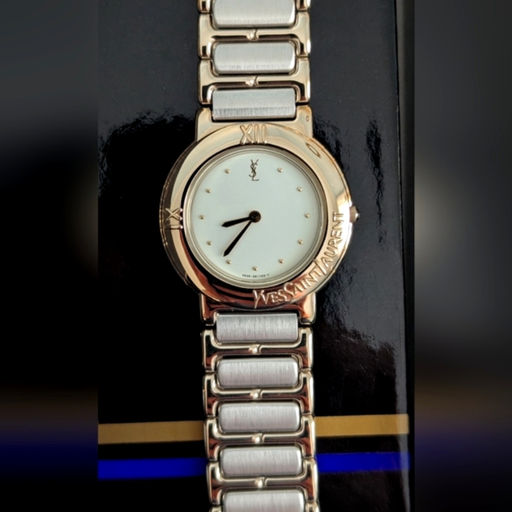 Yves Saint Laurent Gold‎ and Silver Watch - Picture 2 of 9